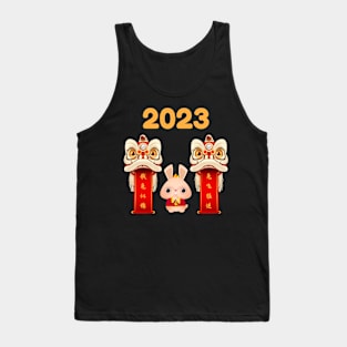 Chinese Happy New Year 2023 T-Shirt Rabbit Greetings Tank Top